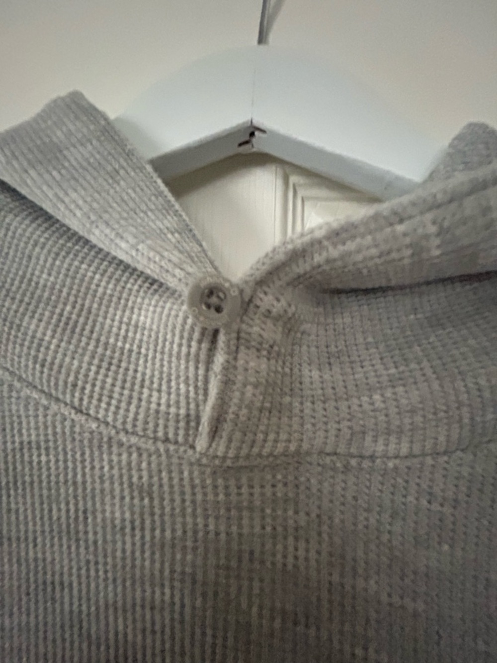 johnnie-O Light Gray Ribbed Zip-Up Sweater